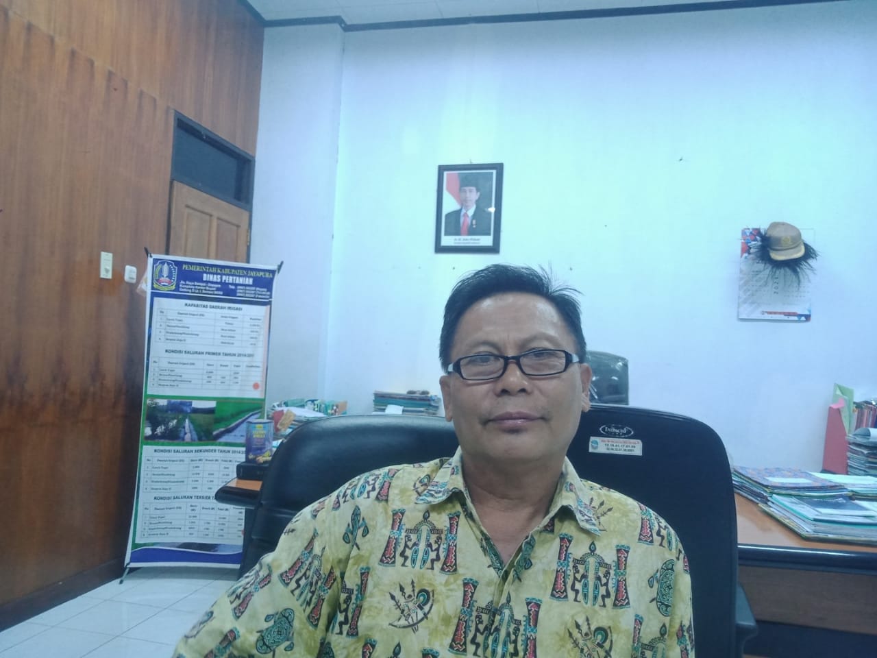 Kepala Dinas TPH Kabupaten Jayapura, David A. Zakaria, S.Pt